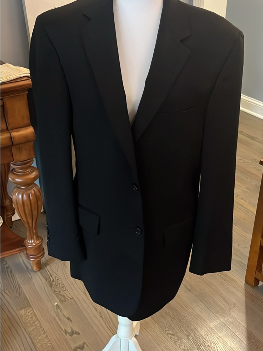 Jos. A. Bank Black Men's Two-Button Suit Jacket Blazer